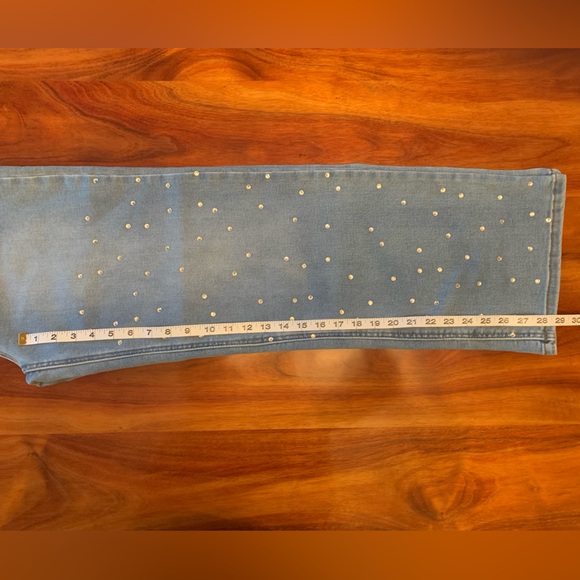 NWT Paola Riboni High Waist Rhinestone Jeans size M - Picture 13 of 13